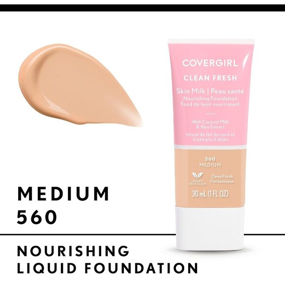 COVERGIRL Other - CoverGirl Clean Fresh Skin Milk Nourishing Foundation 560 Medium